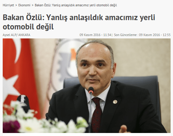 Yanlış anlaşıldık..